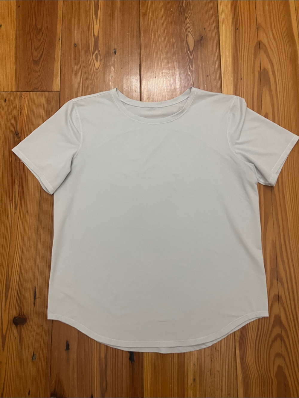 Lululemon Light gray/ white Crewneck Tee